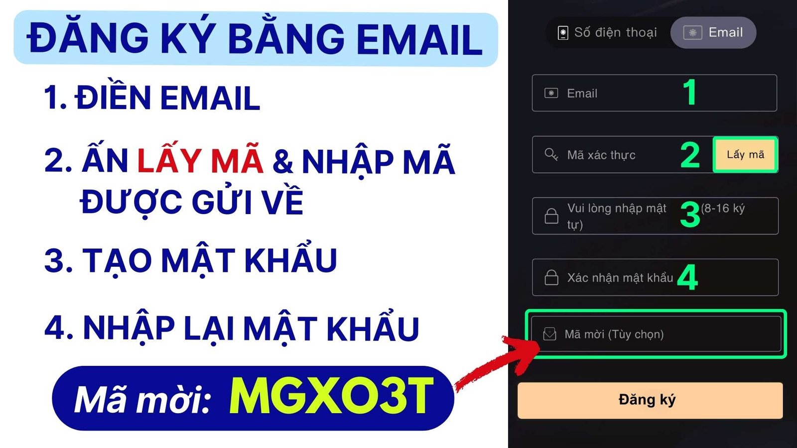 Đăng ký tài khoản QQPoker bằng Email Đăng ký tài khoản QQPoker bằng Email